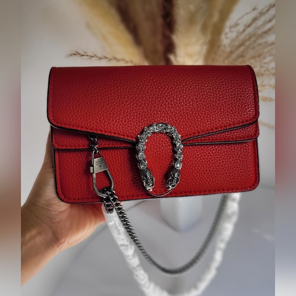 Red mini crossbody bag - Picture 3 of 17